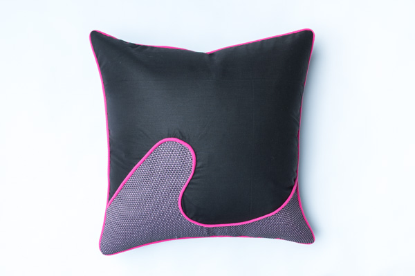 PURPLE WAVE 1 BOHOSTYLE CUSHION COVER 45cm x 45cm